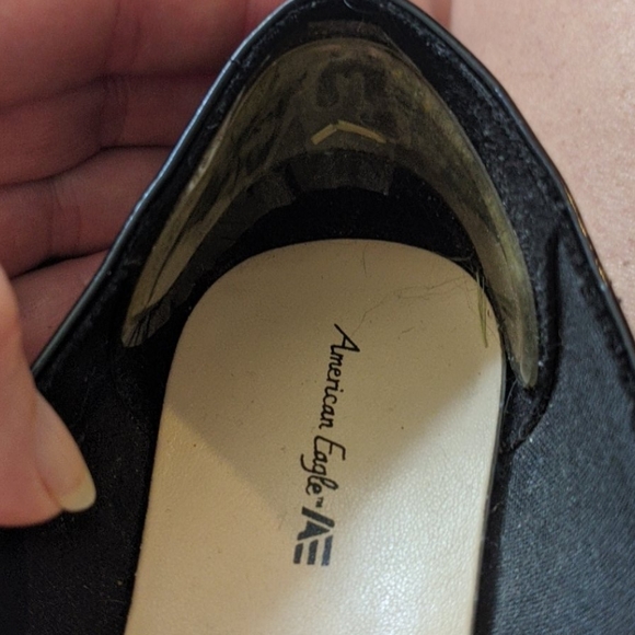 Girls Black Patent Leather Wedge, 3 1/2 - Picture 2 of 7